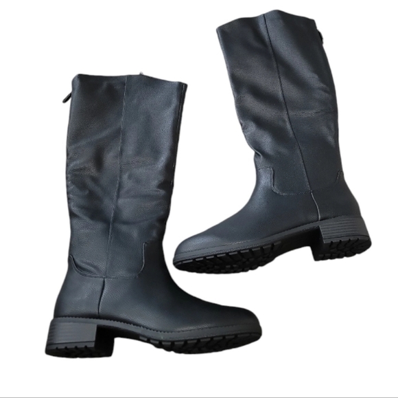 Style and Company Women's Black Riding Boots Size 9.5M NWOT - Picture 1 of 8